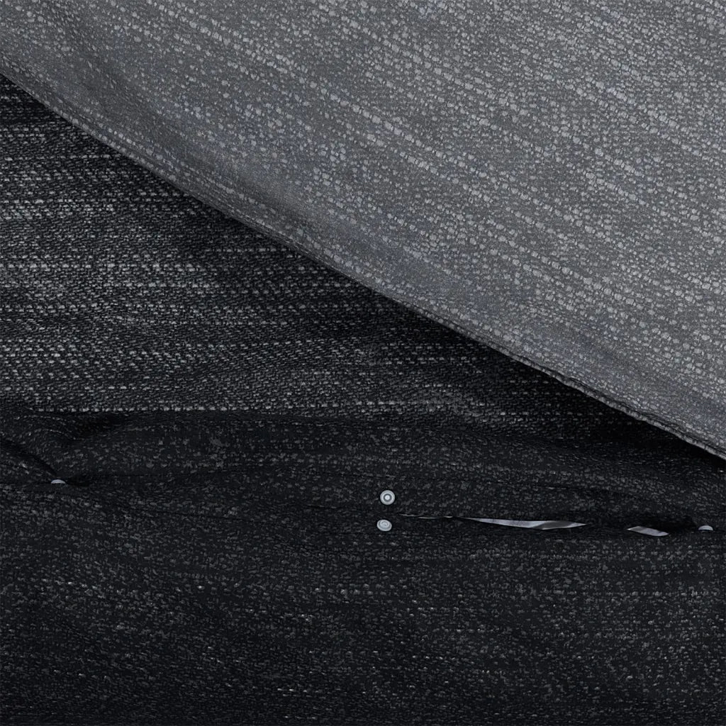 Set Copripiumino Grigio Scuro 260x220 cm in Cotone 136491