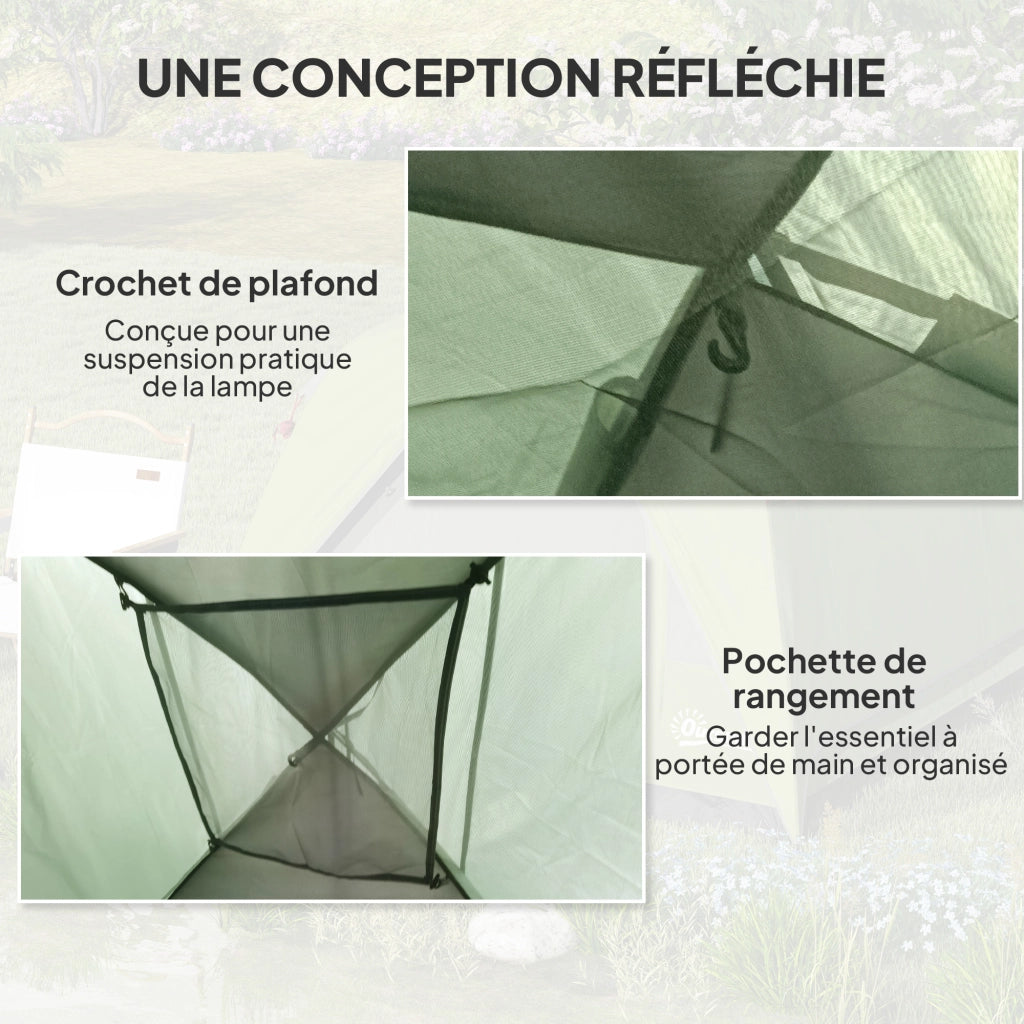 Tenda da campeggio familiare ¨C zephmum ¨C verde oliva impermeabile 2-4 posti