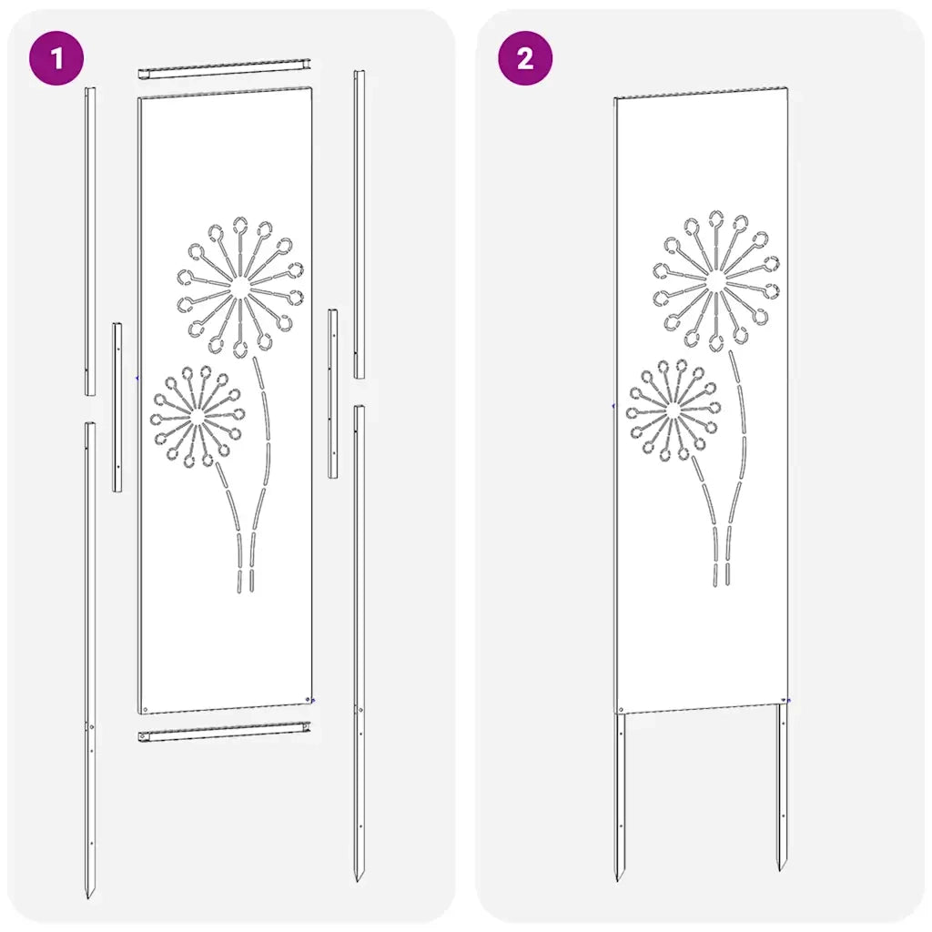 vidaXL Schermo per privacy in giardino Traforo Bianco 32 x 140 cm