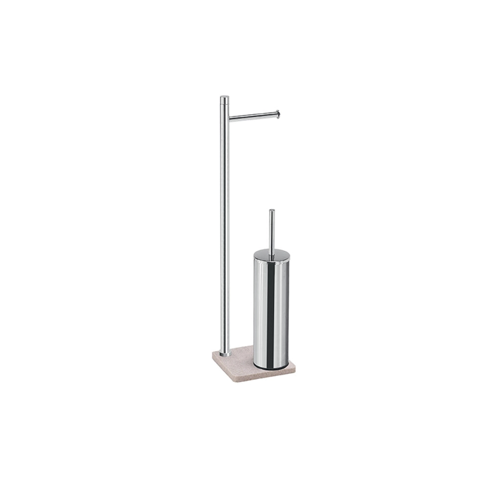 Piantana portarotolo e scopino WC serie Trilly Gedy TR32 Beige
