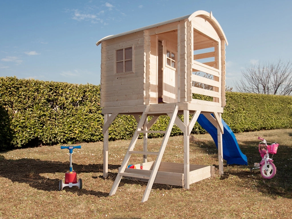 Casetta in legno non trattato Joy 163x146 cm