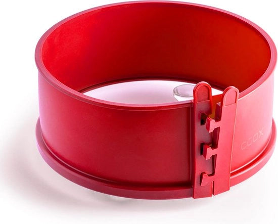 Porta vino con piatto di servizio in vetro e piedini in vetro Ø 18 cm (rosso)