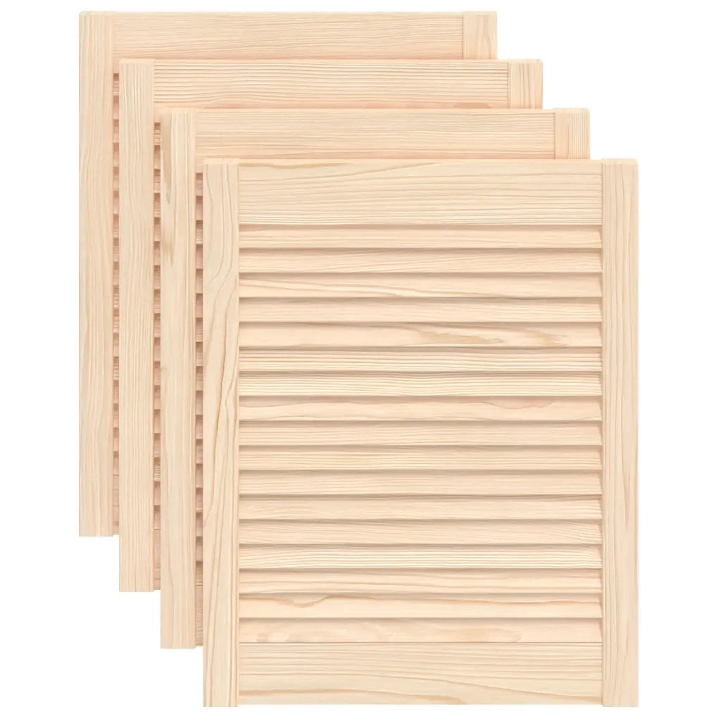 Ante con Design a Lamelle 4 pz 61,5x49,4 cm in Legno di Pino 151120