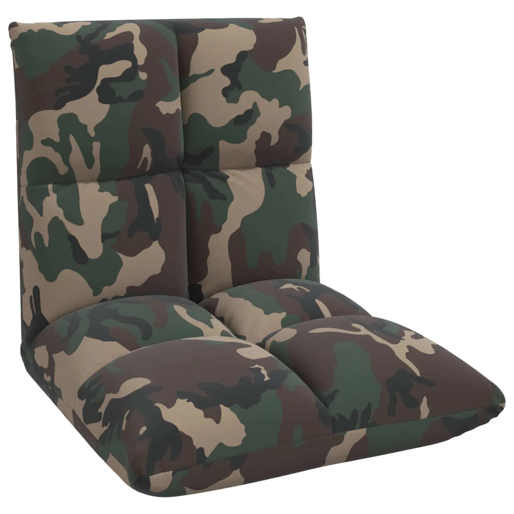 Sedia a pavimento regolabile Verde militare Tessuto