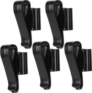 Set di 5 pezzi di clip per tubo in plastica per supportare la tubazione idrica per acquari e acquari - nero.