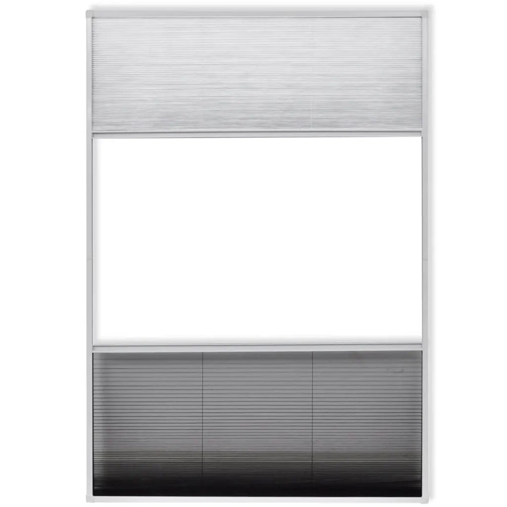 Finestra per Insetti Finestra Plisse 160 x 80 cm in Alluminio con Ombra 141131