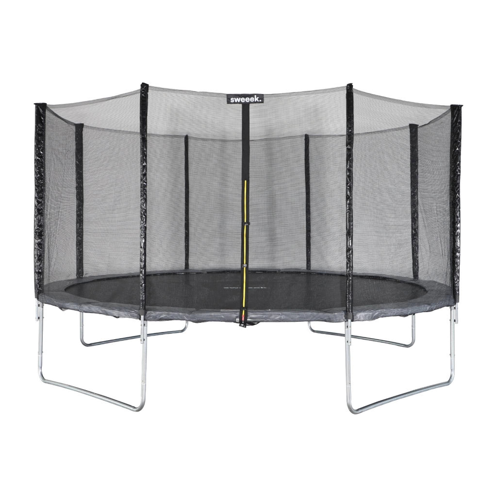 Trampolino 430cm rete di protezione, grigio