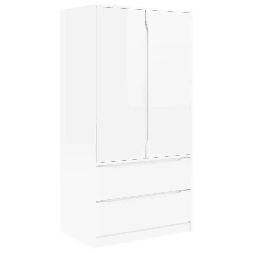 Mobile da Bagno con cassetto Bianco Lucido 79,5 x 49 x 156 cm