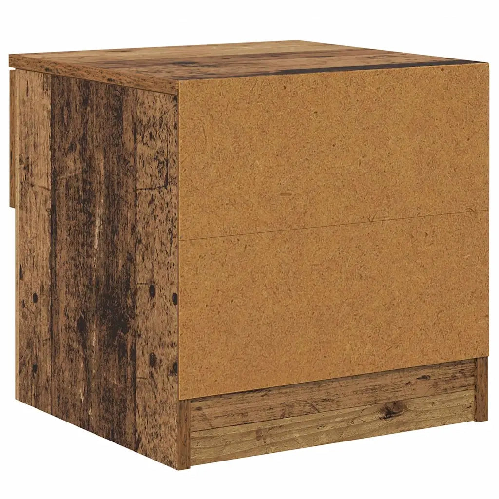 Armadietto per letto 2 pz Legno vecchio 40 x 39 x 40cm CFW8734387