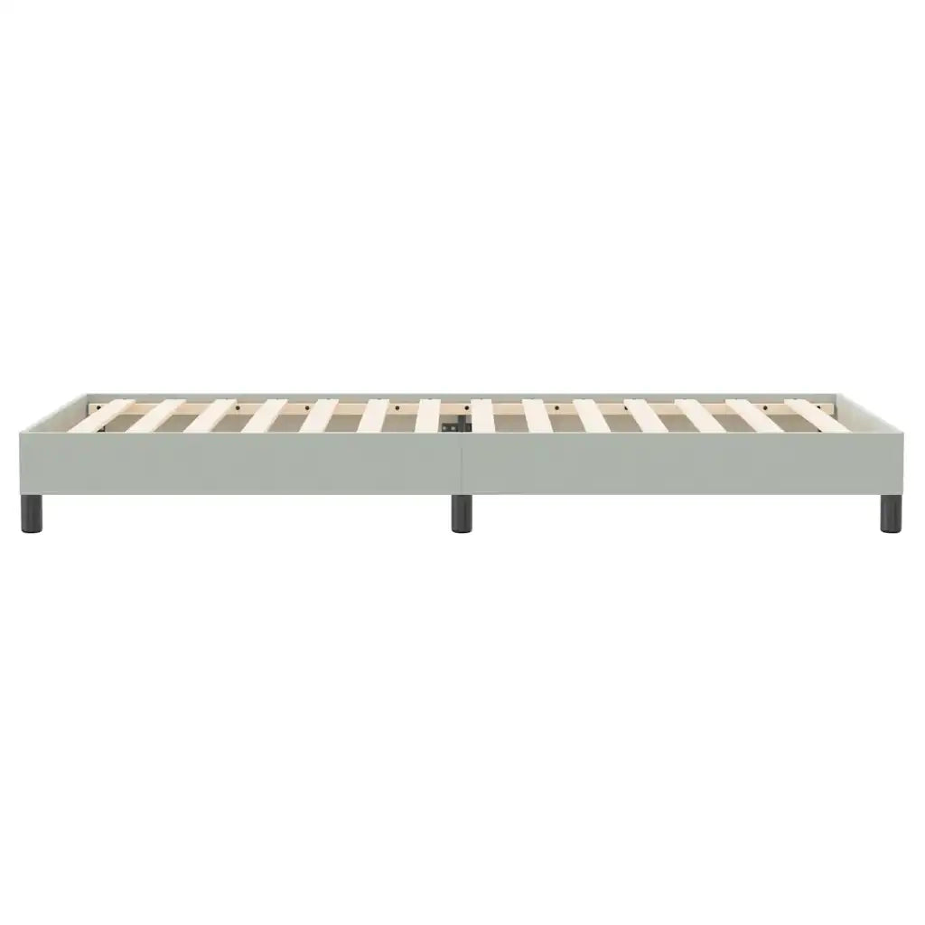 Letto a Molle senza Materasso-Struttura Letto Grigio Chiaro 90x220 cm Velluto