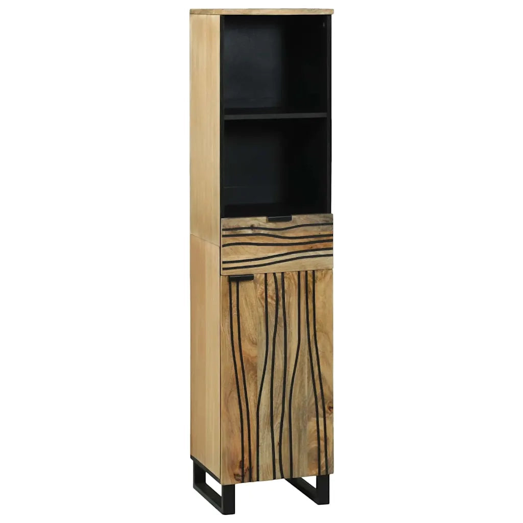 Set di mobili per il bagno 4 pcs Marrone Legno multistrato