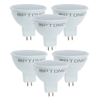 Lampadina dicroica led spillo gu5.3 7watt risparmio energetico 2700k pezzi 6