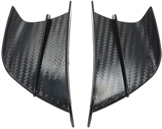 Flessibili aerei 2 pezzi - Ali di carena - Ali di vento - Fibra di carbonio - Aerodinamici - Forma perfetta di accoppiamento - Ali di motore