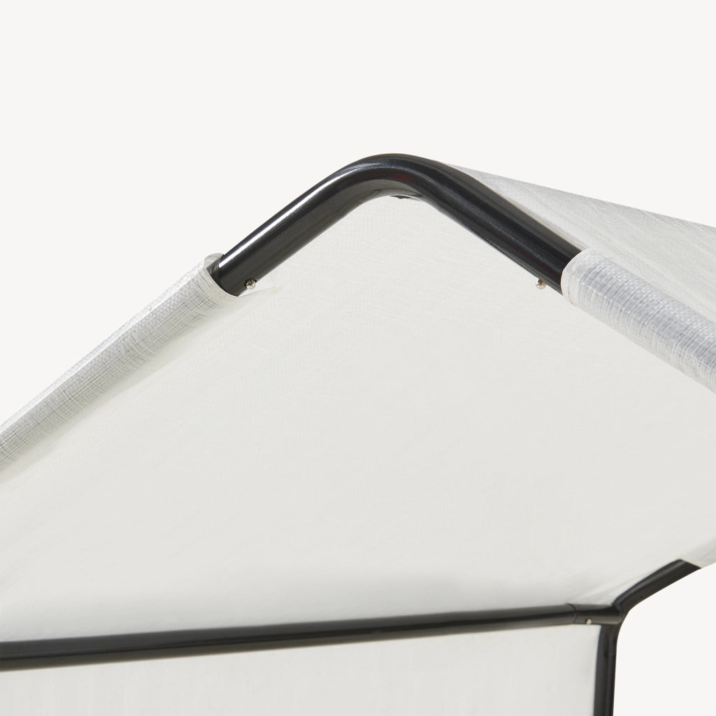 Tenda da Esterno Valevali per Cani Cuccia Impermeabile 122 x 122 x 90 cm - Nero/Bianco [en.casa]