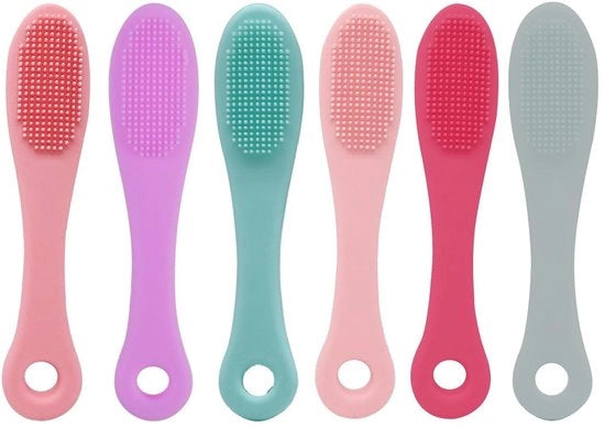 Set di Spazzolini per Denti Cani - Spazzolino per Denti con Viti - Cura dei Denti - Materiale Siliconico Soffice - 6 Pezzi - Materiale Sicuro e Duraturo - Spazzolino per Denti Cani