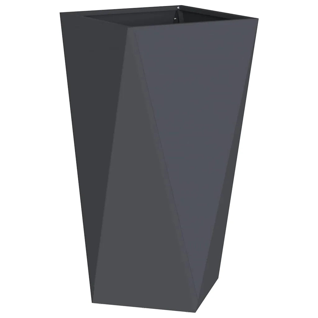Fioriera | Cassetta per fiori | Vaso Antracite 40 x 40 x 75 cm Acciaio