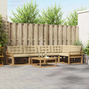 Set di divani da esterno 6 pz Bianco e Beige 3388711