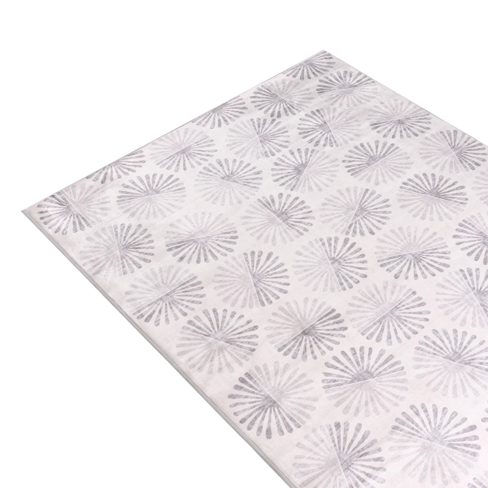 Tappeto passatoia dal motivo astratto Fondo antiscivolo Beige chiaro 160 x 230 cm Catak