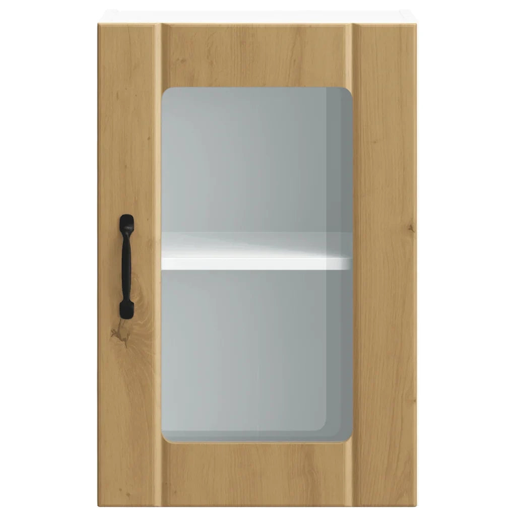 Pensile da cucina di design a parete 40 x 31 x 60 cm ampio spazio contenitivo legno di rovere lavorato a mano 02_0050131