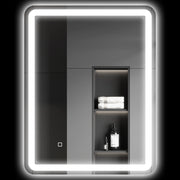 SPECCHIO BAGNO LED 70x90 cm Argento, Touch, Anti-appannamento