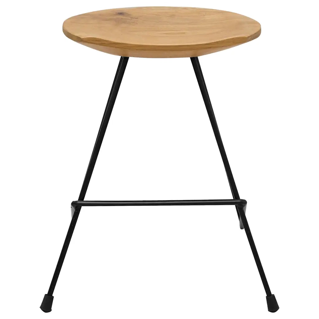 Sgabelli 2 pz in Legno Massello di Teak 285202