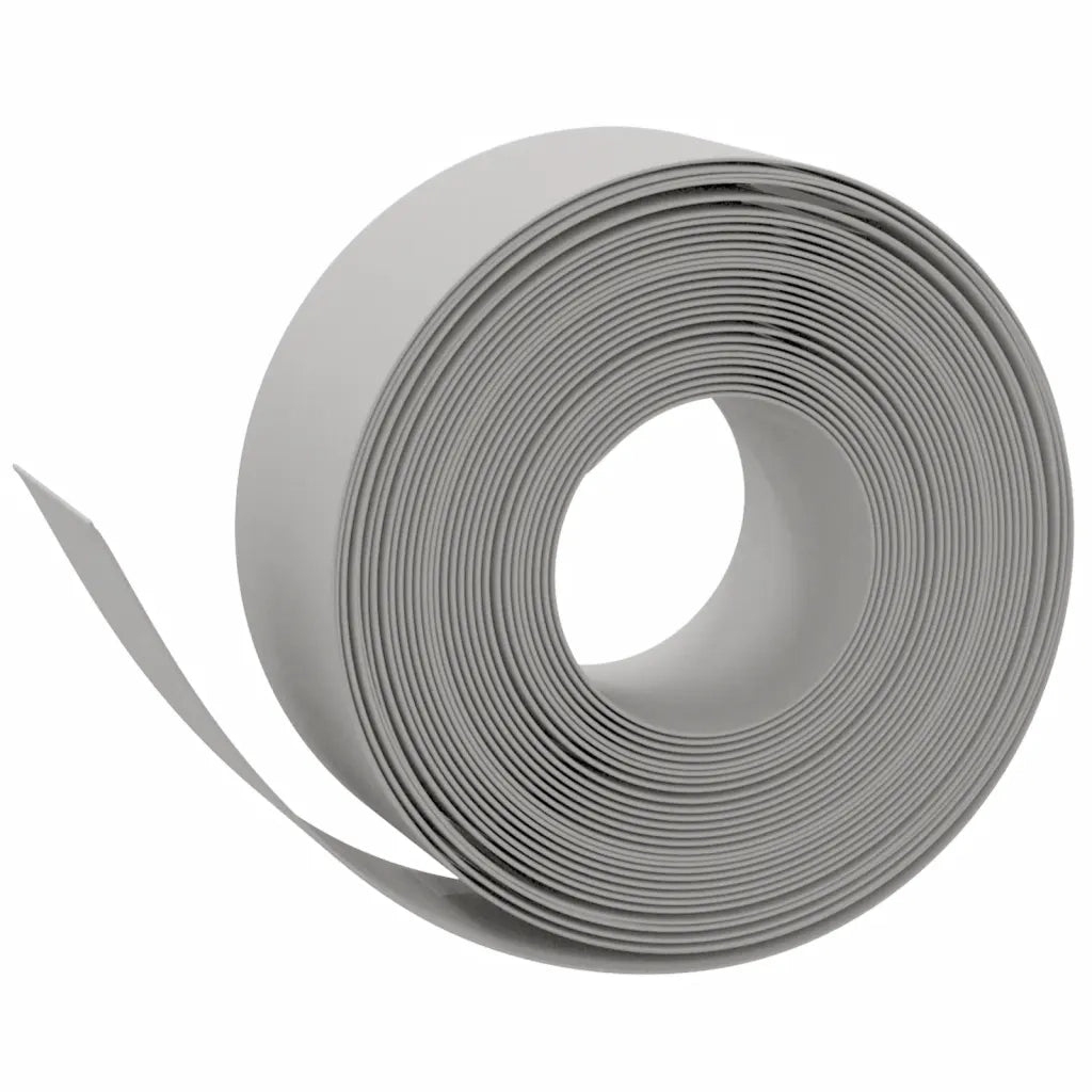 Bordature da Giardino 2 pz Grigie 10 m 20 cm in Polietilene 3155452