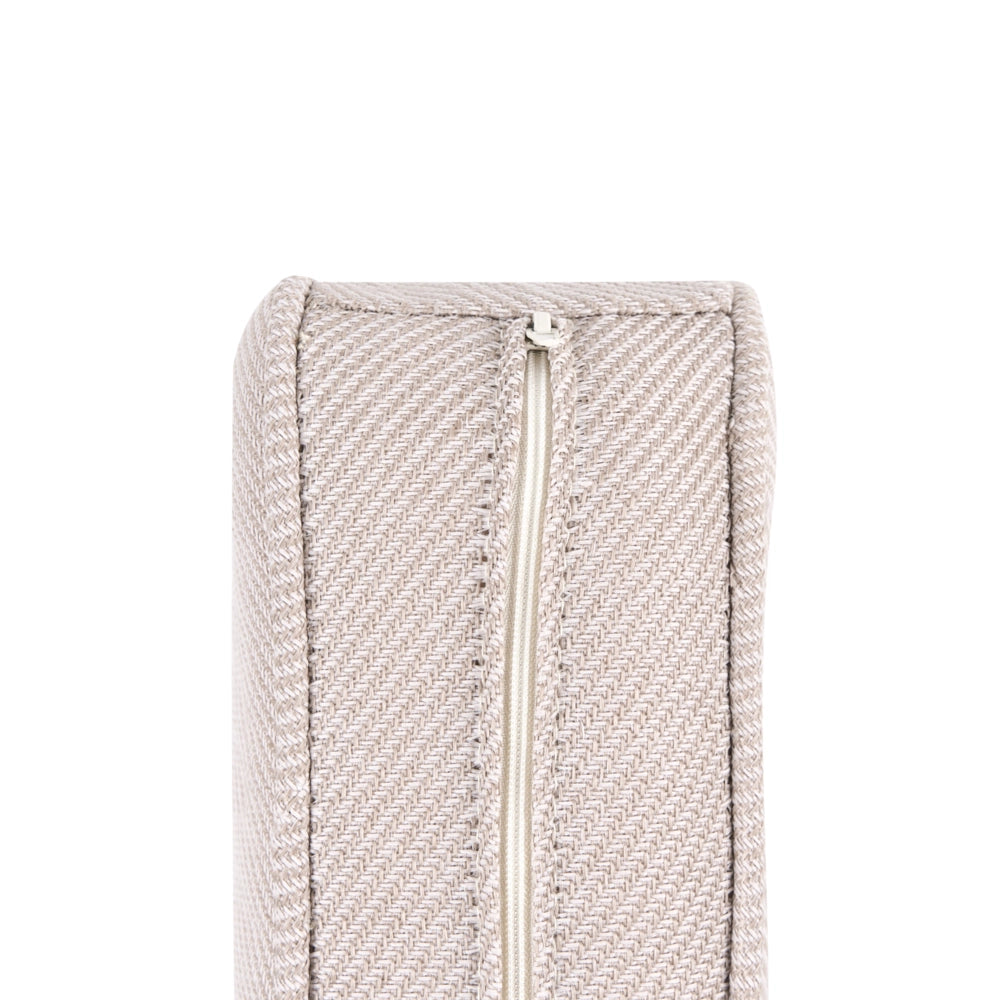 Divano da esterno in rattan PE beige chiaro a 2 posti con struttura in metallo cuscini per seduta e schienale stile moderno giardino patio