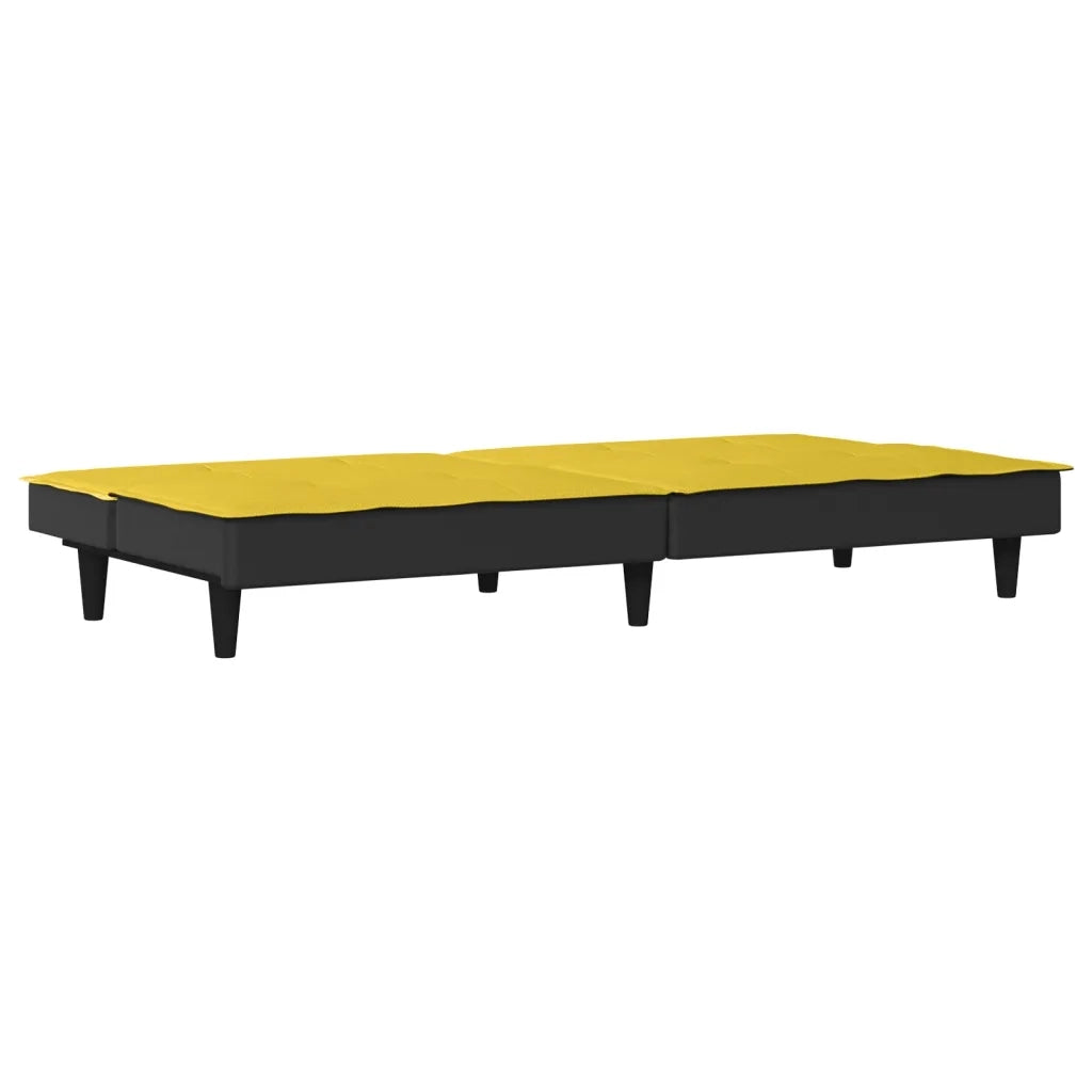 Divano letto-Sofa Letto-Daybed Giallo Chiaro in Tessuto 959015