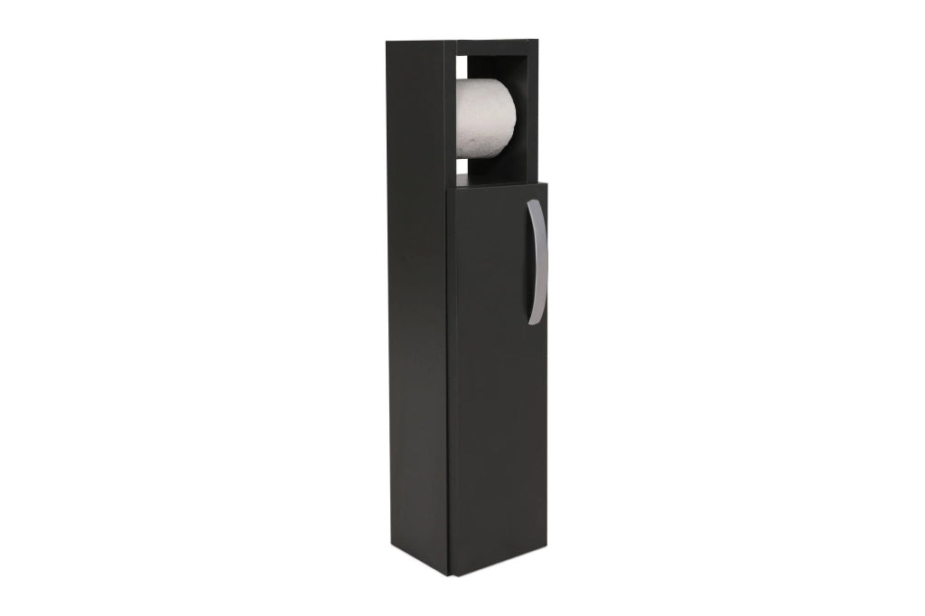 Portarotolo in legno "Star" - 15 x 12 x 65 cm - Grigio antracite
