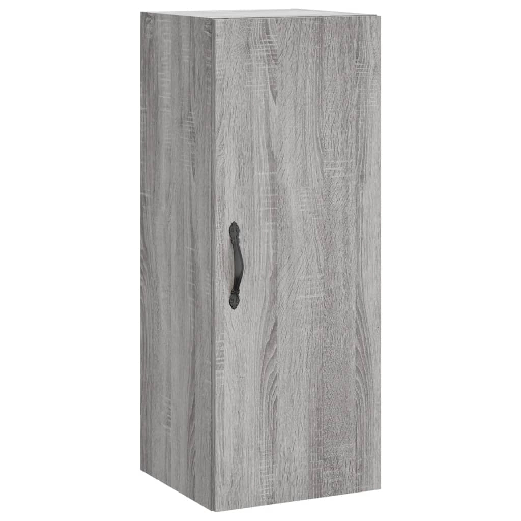 Buffet credenza cassettiera armadio mobile contenitore organizer cucina soggiorno salotto rovere Sonoma alto 34,5 x 34 x 180 cm legno ingegnerizzato grigio 02_0035227