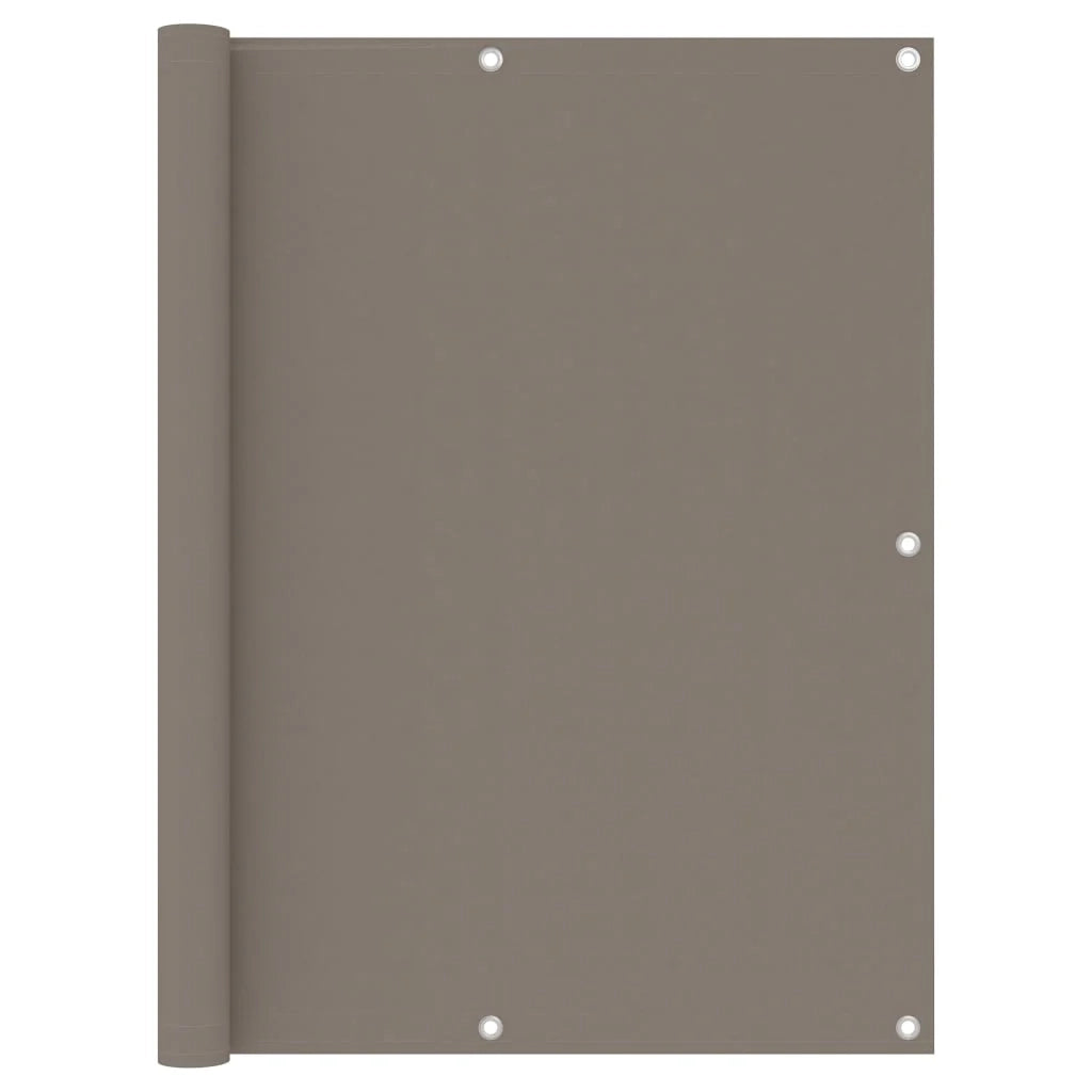 Schermo per balcone schermo per la privacy tortora 120 x 600 cm tessuto Oxford 02_0010378