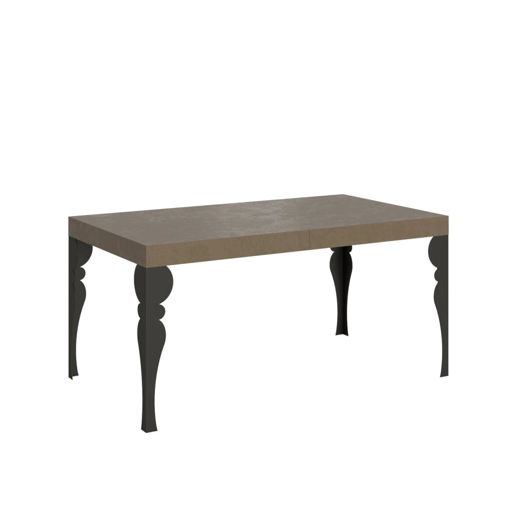Tavolo allungabile 160/264x90 cm Paxon tortora gambe antracite