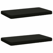 Cuscini per Panchina a 2 Pezzi VUGHT 2 pz 100% Poliestere Nero 951663