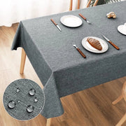 Tavolo Coprente in Lino, 100x140cm, Finestra con Effetto Lotus, Impermeabile e Resistente alle Macchie, Ideale per Soggiorno, Cucina, Terrazza e Giardino