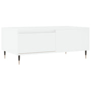 Tavolino da salotto | Tavolino da caff¨¨ | Tavolino da Soggiorno Bianco 90x50x36,5 cm in Legno Multistrato