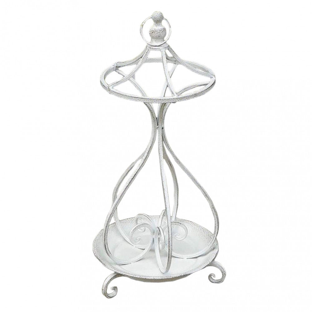 Portaombrelli Annie 29x68 h cm in Acciaio Bianco
