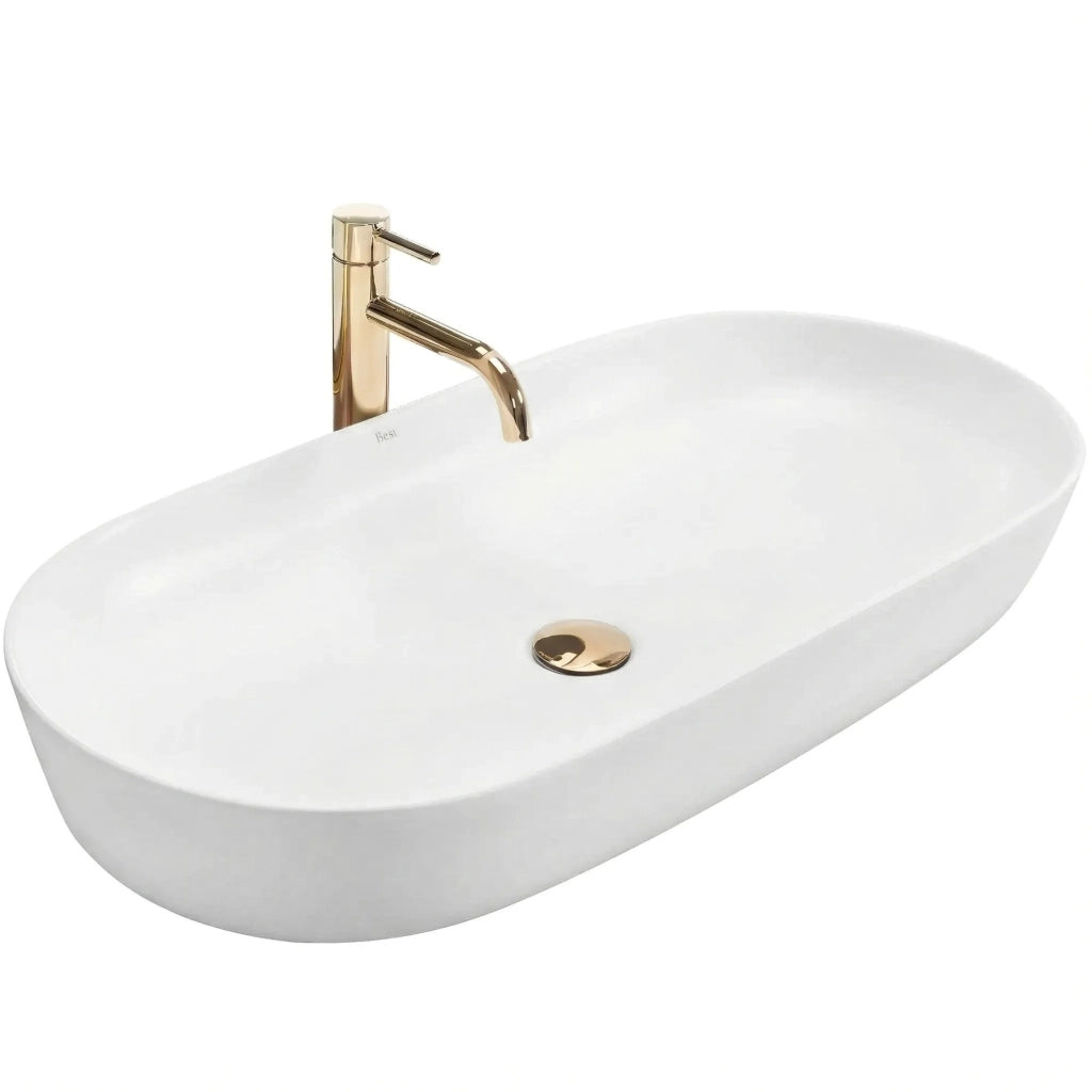 Lavabo Da Appoggio Rea Cleo 81 White