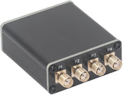 Segnalatore di segnali Attiva isolazione RF - 100 kHz a 150 MHz - Riduzione interferenze - Divisione segnali - Impedenza 50 Ohm - Adatto per antenne radio - Divisore di segnali

Modello: Signaalsplitter 
Codice prodotto:  (se presente)