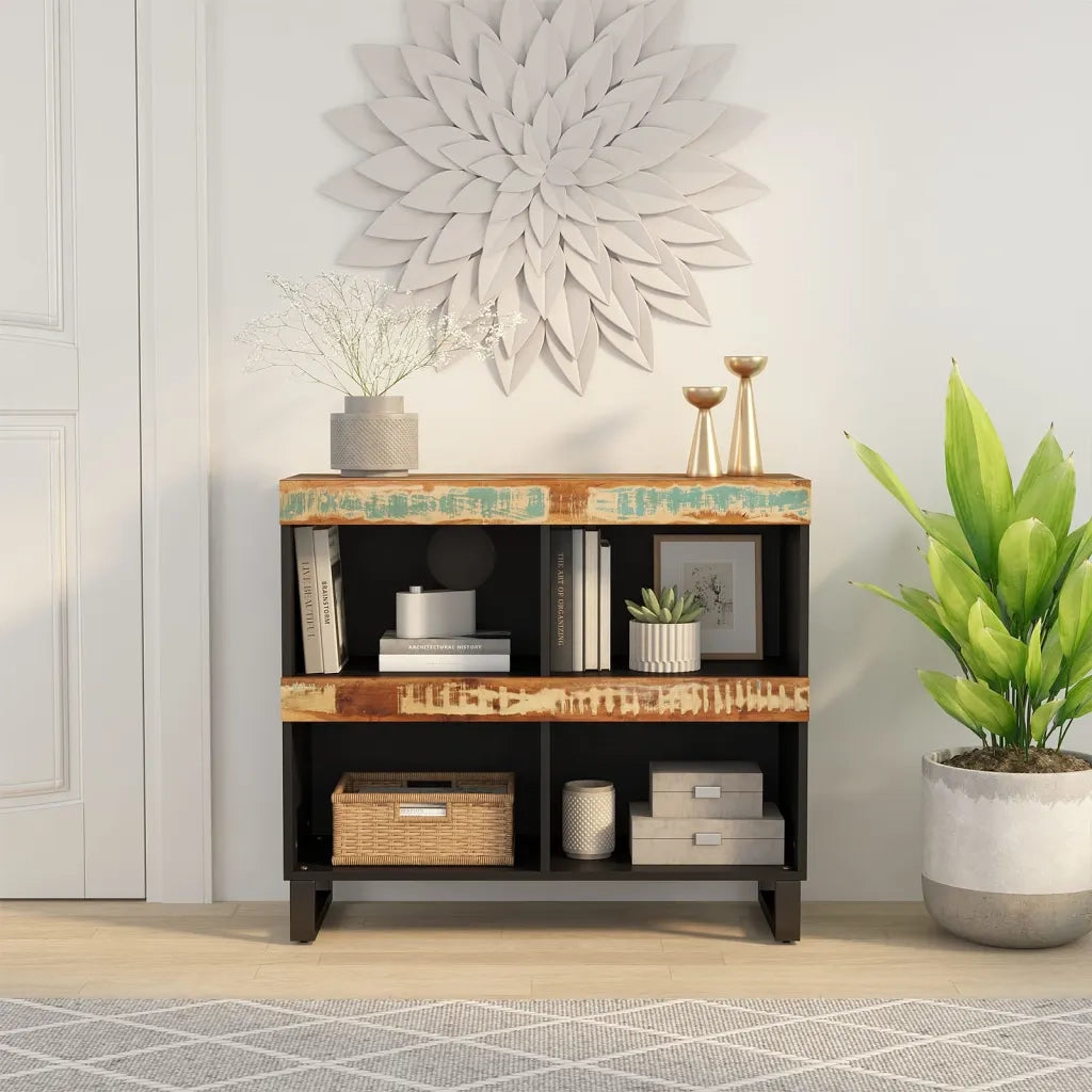 Credenza | Madia | Buffet da pranzo | Armadio da pranzo 85x33x75 cm in Legno Massello di Recupero