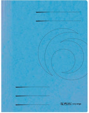 Ordinatori A4 in cartone, piegati, blu chiaro, 25 pezzi