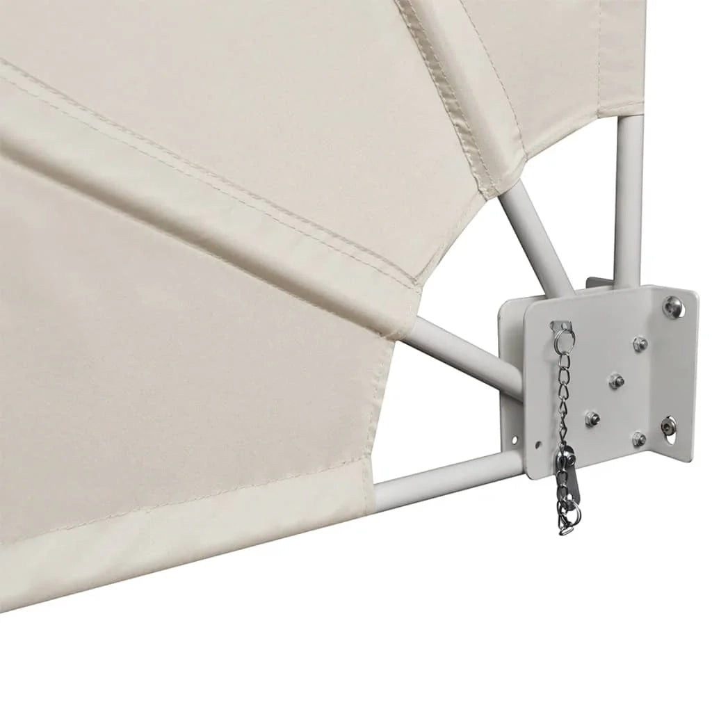 Tenda da sole laterale retrattile/schermo privacy per patio giardino terrazza balcone 160 x 240 cm crema 02_0007056