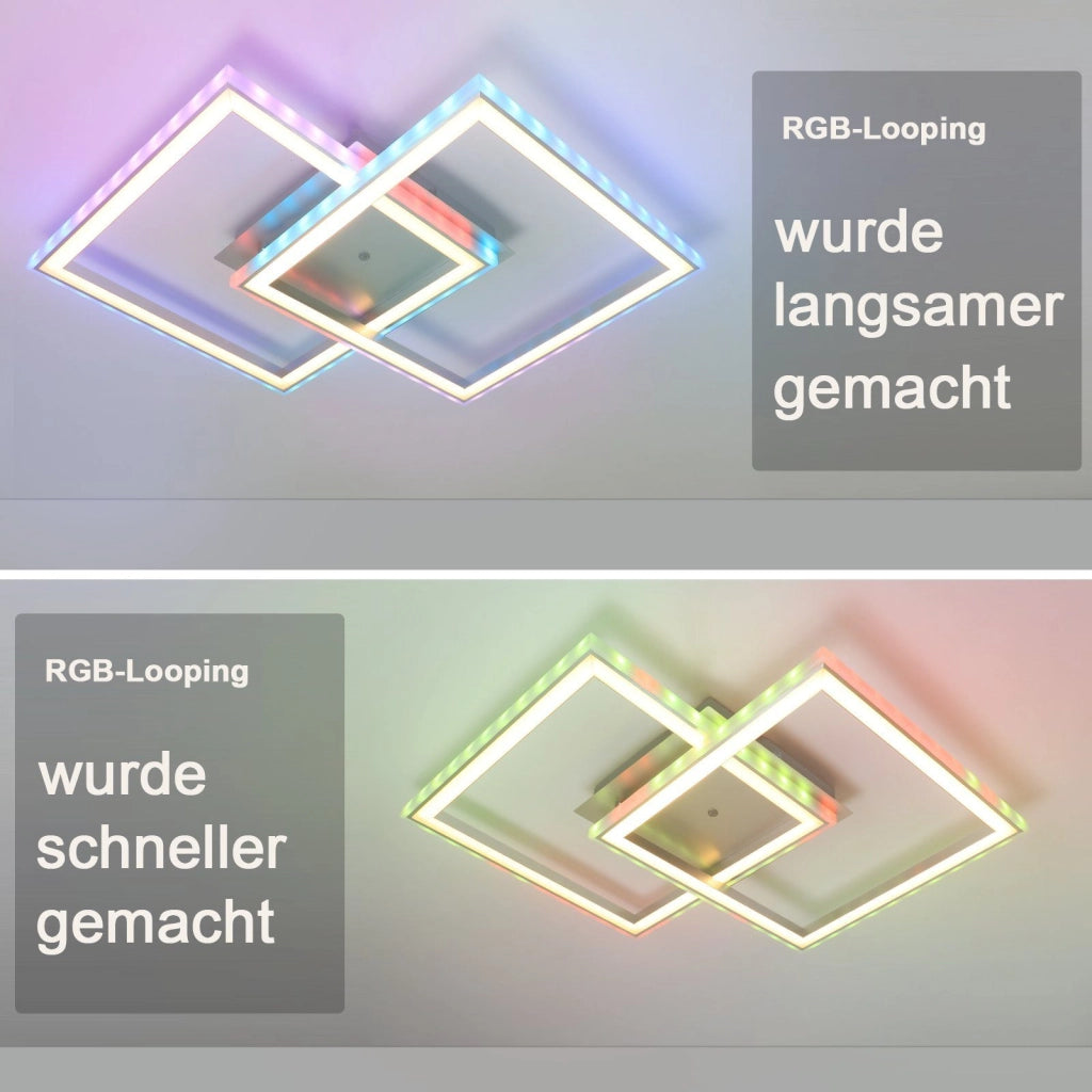 ZMH Lampada da soffitto LED moderna 35W RGB dimmerabile cambio colore telecomando per camera letto soggiorno