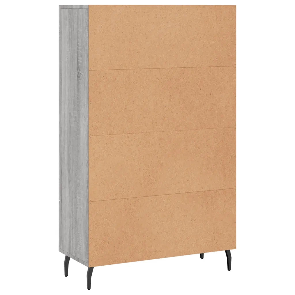 Credenza Grigio Sonoma 69,5x31x115 cm in Legno Multistrato 830346