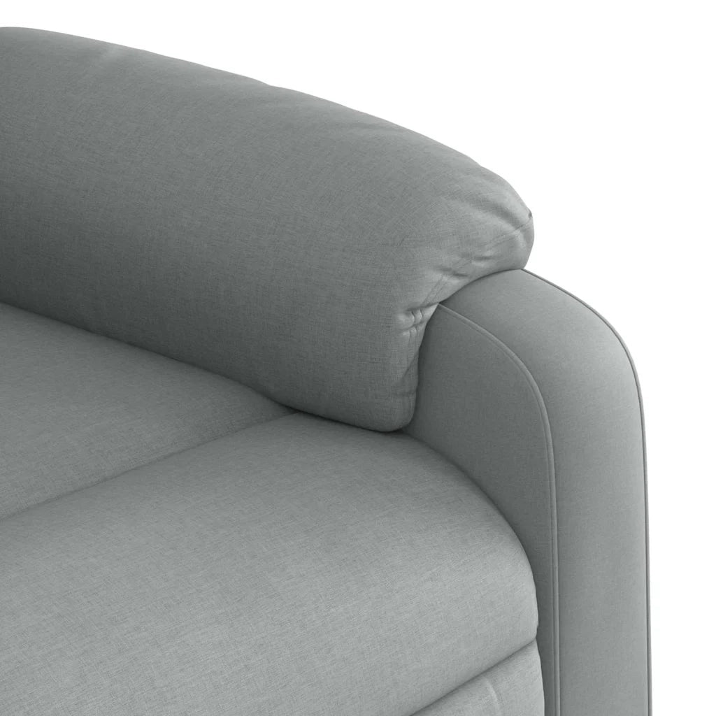Poltrona reclinabile massaggiante in Tessuto Grigio Chiaro 3206205