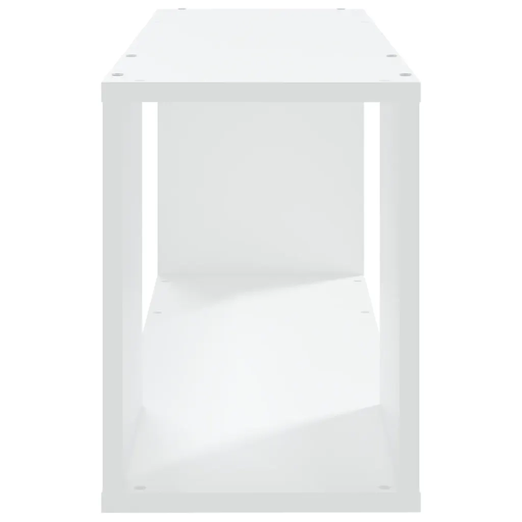 Mobile Porta TV Bianco 80x24x32 cm in Legno Multistrato 809107