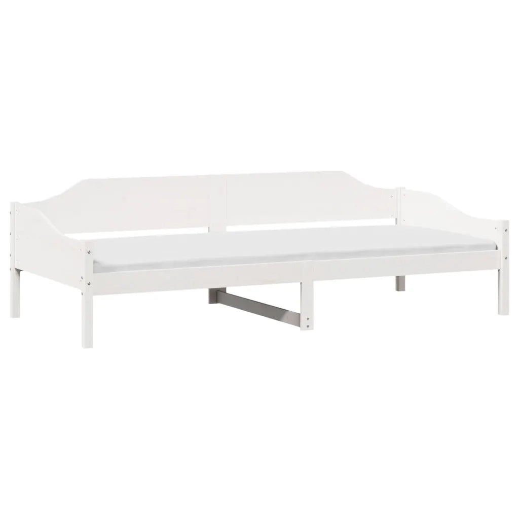 Letto senza Materasso Bianco 90x200 cm Legno Massello di Pino 850915