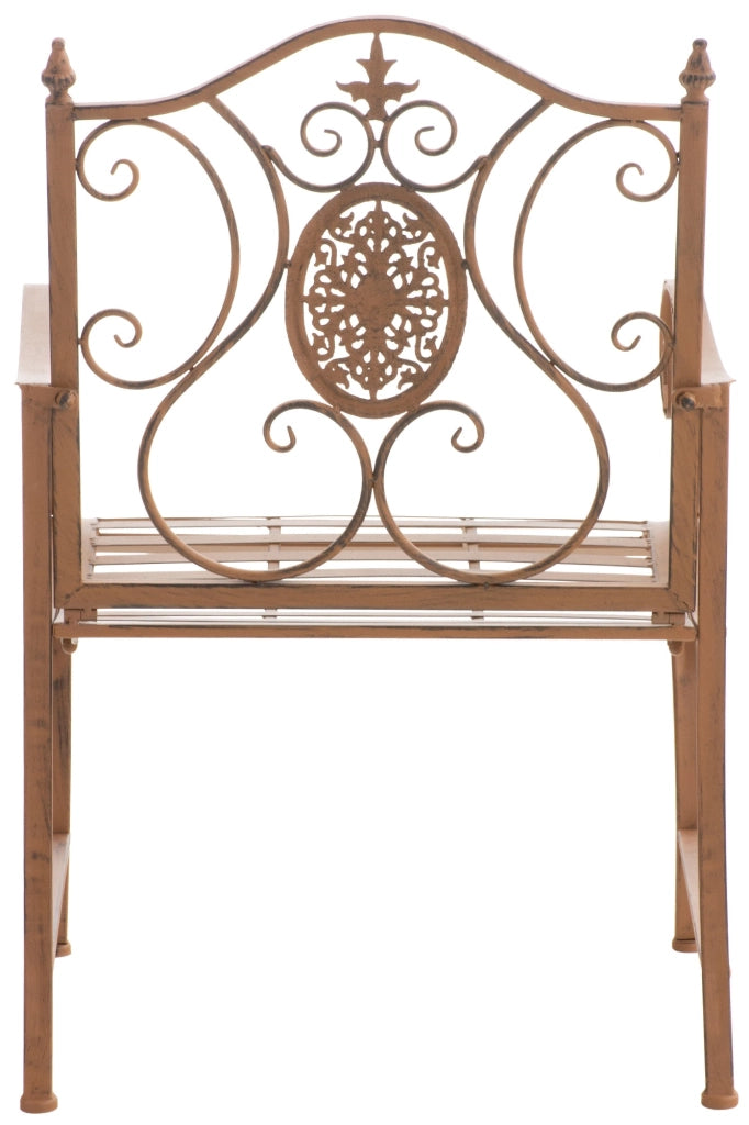 Set di 2 sedie da giardino Punjab con braccioli antico marrone