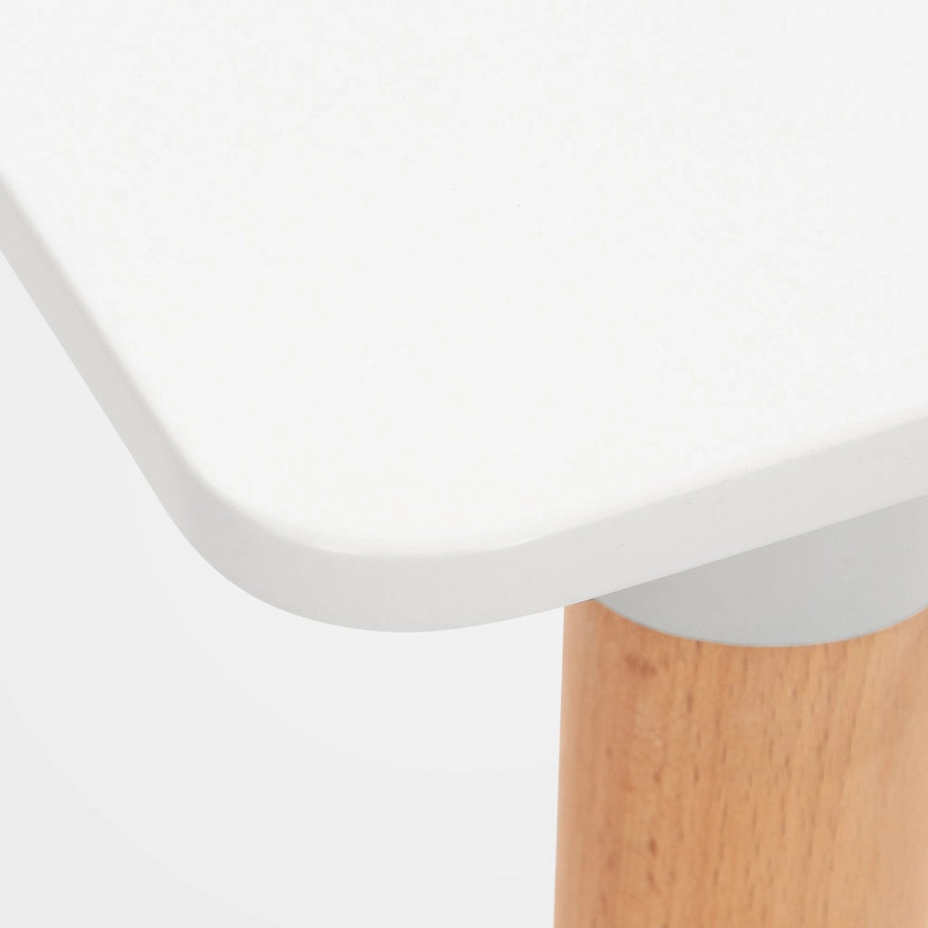 Tavolo Quadrato da Cucina Viborg bianco,60 cm