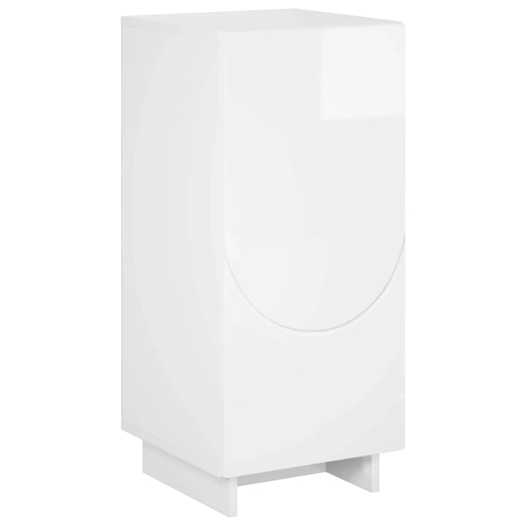 Credenza Bianco Lucido 33,5 x 34,5 x 75 cm Legno ingegnerizzato 8011508