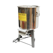 Tritatutto elettrico per scarti vegetali e mangimi 2,2 kW, 220 V, ciotola in acciaio inox da 10 l, 4 coltelli inclusi